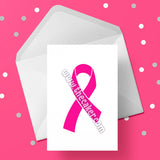 Breast Cancer Card 04 Ribbon