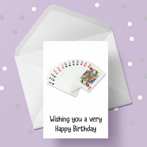 Playing Cards 03 Birthday Card