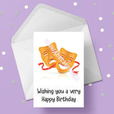 Drama Masks Birthday Card