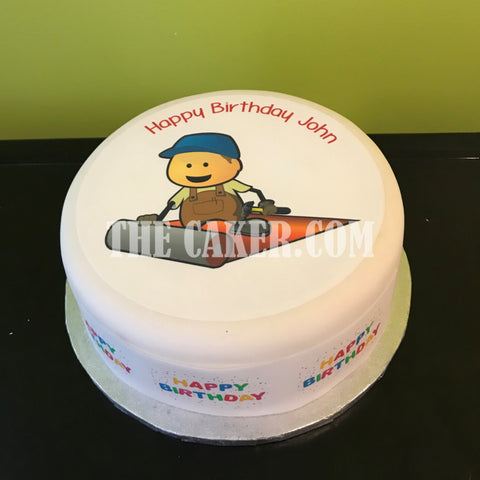 Carpet Fitter Edible Icing Cake Topper or Ribbon