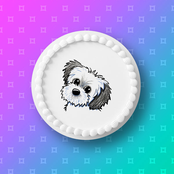 Cava Tzu Edible Icing Cake Topper 01
