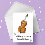 Cello Birthday Card