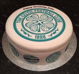 Any Football Badge Edible Icing Cake Topper or Ribbon