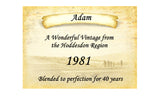 Prosecco Label Edible Icing Topper Fully personalised