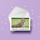 Cheetah Birthday Card 01