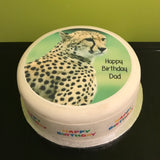 Cheetah 01 Edible Icing Cake Topper or Ribbon