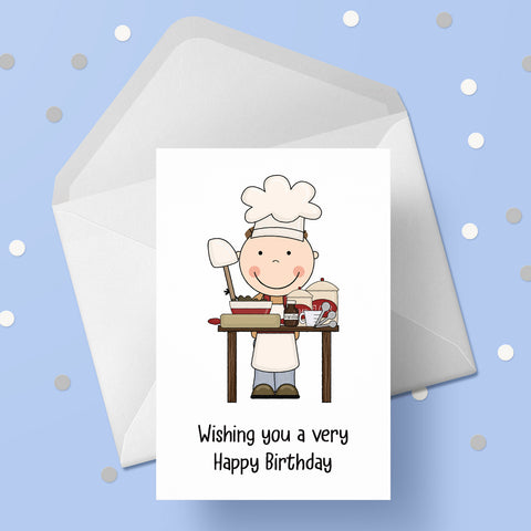 Chef / Cook 01 Birthday Card