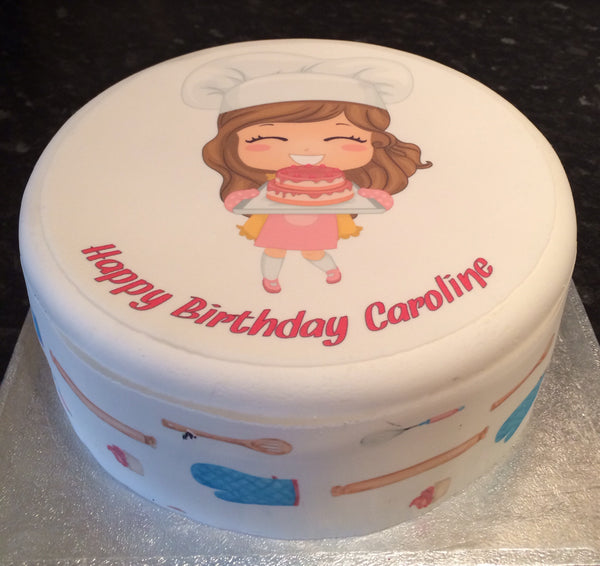 Chef Edible Icing Cake Topper 05