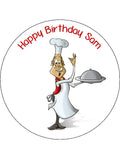 Chef Edible Icing Cake Topper 03