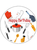 Chef Edible Icing Cake Topper 04