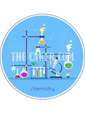 Chemistry Science Edible Icing Cake Topper or Ribbon