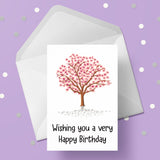 Cherry Blossom Birthday Card