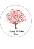 Cherry Blossom Edible Icing Cake Topper 01