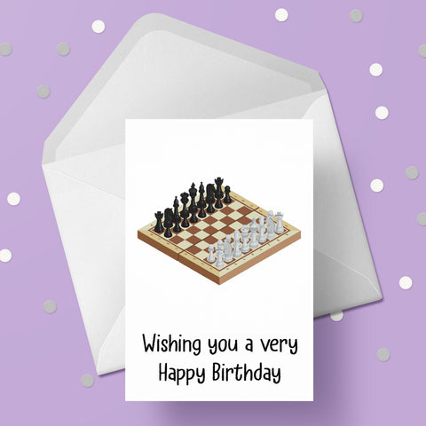 Chess Birthday Card 02