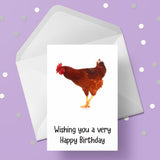 Chicken Birthday  Card