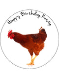 Chicken Edible Icing Cake Topper