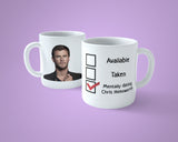 Chris Hemsworth Mug - Funny mentally dating ...