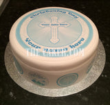 Christening Edible Icing Cake Topper 03