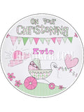 Christening Edible Icing Cake Topper 02