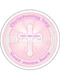 Christening Edible Icing Cake Topper 04