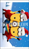 Christmas Minions Edible Icing Cake Topper 01