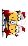 Christmas Minions Edible Icing Cake Topper 02
