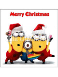 Christmas Minions Edible Icing Cake Topper 02