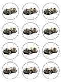 Classic Vintage Car Edible Icing Cake Topper 01