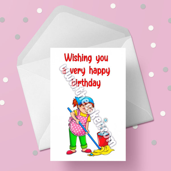 Cleaner Birthday Card