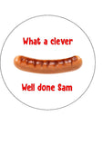 Clever Sausage Edible Icing Cake Topper