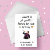 Cliff Richard Funny Birthday Card