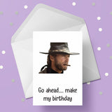 Clint Eastwood 03 Birthday Card
