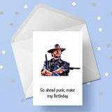 Clint Eastwood 02 Birthday Card