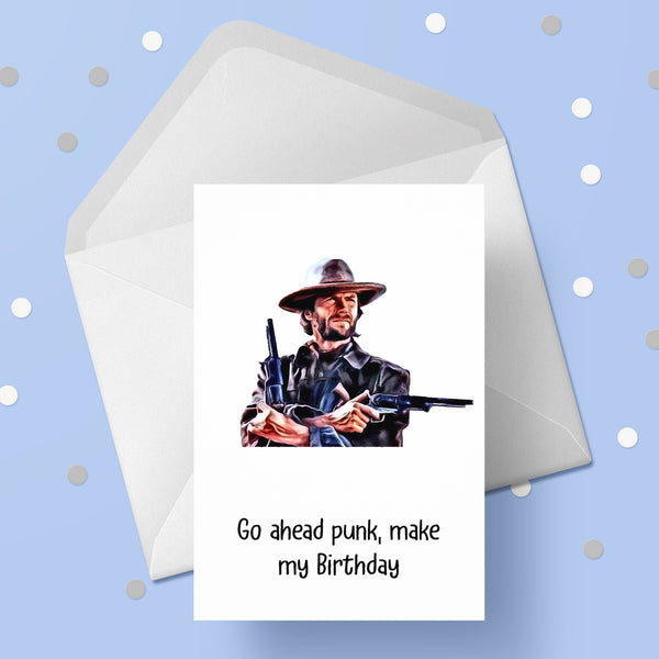 Clint Eastwood 02 Birthday Card