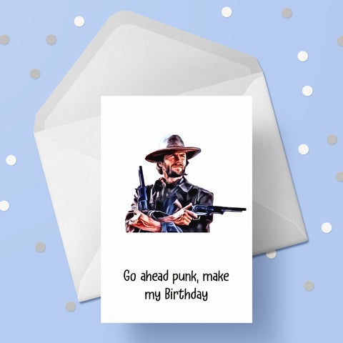 Clint Eastwood 02 Birthday Card