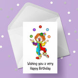 Clown Birthday Card