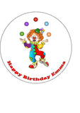 Clown Edible Icing Cake Topper