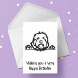 Cockapoo Dog Birthday Card 03