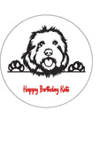 Labradoodle Edible Icing Cake Topper