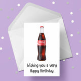Coke Bottle Birthday Card