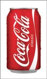 Coke Can Edible Icing Cake Topper or Ribbon