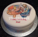 IT Computer Theme Edible Icing Cake Topper 03