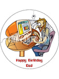 IT Computer Theme Edible Icing Cake Topper 03