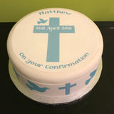 Confirmation 02 Edible Icing Cake Topper or Ribbon
