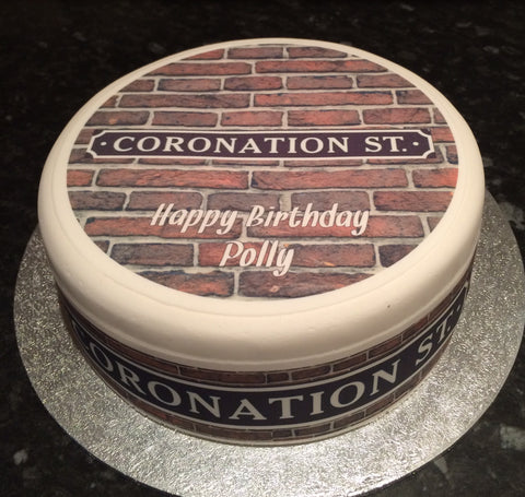 Coronation Street Edible Icing Cake Topper or Ribbon
