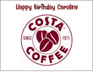 Costa Coffee Logo Edible Icing Cake Topper