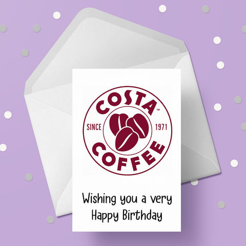Costa Coffee Logo Card