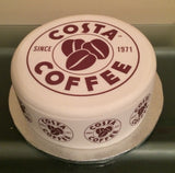 Costa Coffee Logo Edible Icing Cake Topper
