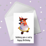 Crash Bandicoot Birthday Card 02