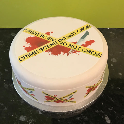 Crime Scene Forensics 03 Edible Icing Cake Topper or Ribbon